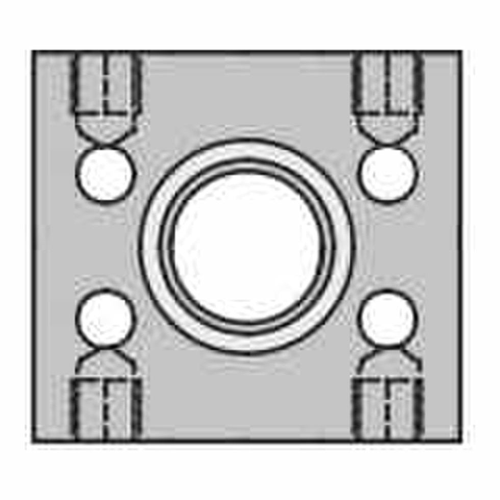 Code 62 Splitter Block Block Junction Tee - Code 62 | Depatie Fluid Power